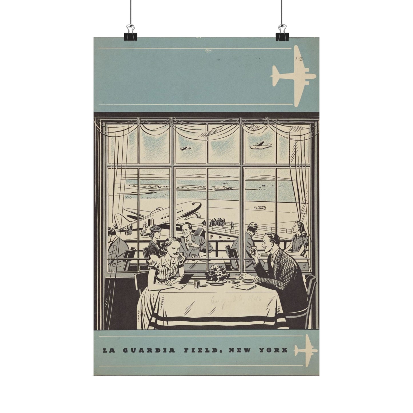 La Guardia Field, New York Airport Matte Poster