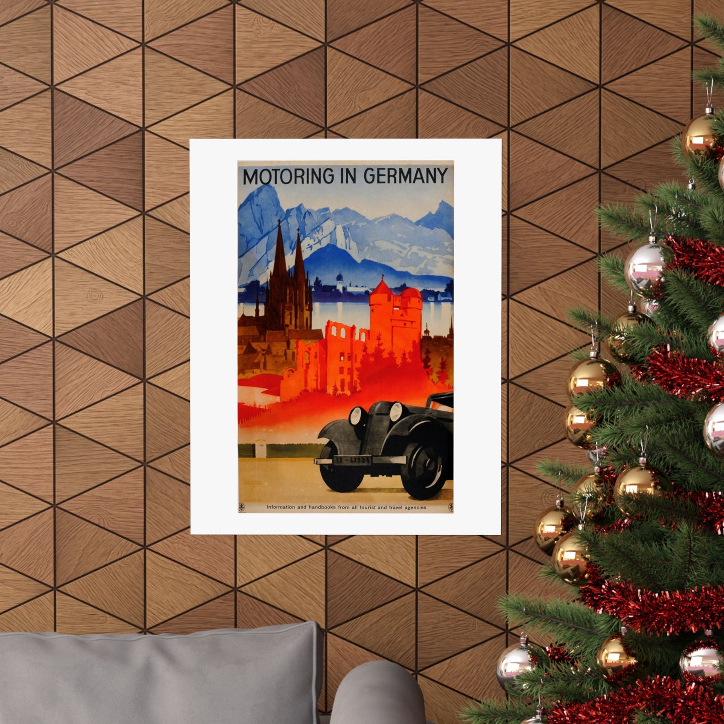 Motoring In Germany Matte Poster